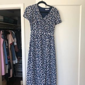 Madewell Blue Floral Dress